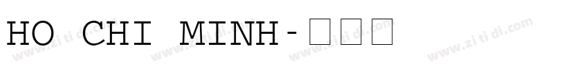 Ho Chi Minh字体转换